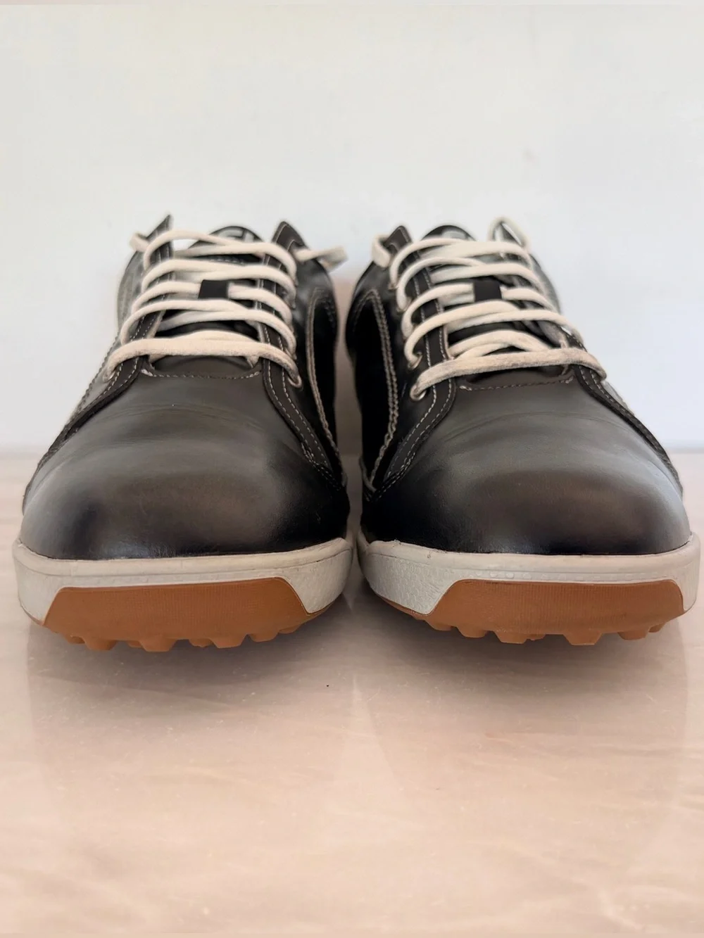 FootJoy Contour Casual Golf Shoes Men’s 10M Black Leather Spikeless 54244